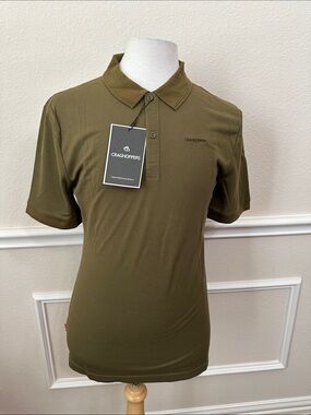 Craghoppers NOSILIFE MANI SHORT SLEEVE POLO - Dk Moss